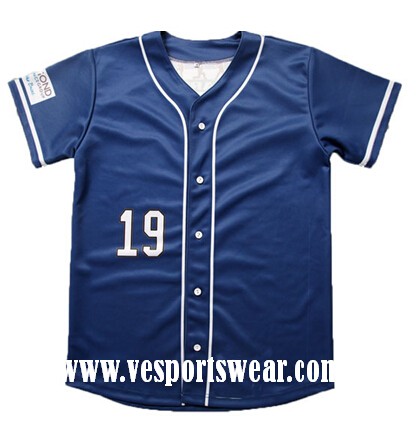 2015 new custom polyester baseball jersey