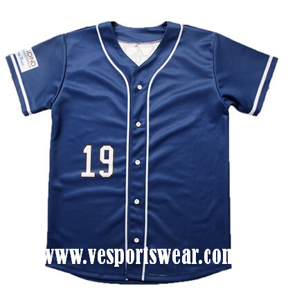 polyester baseball jersey