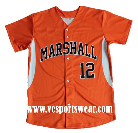 Traditional sublimation baseball jersey