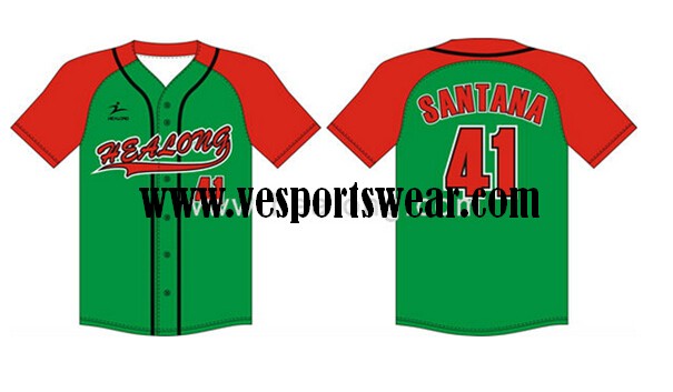 baseball jersey with polyester fabric