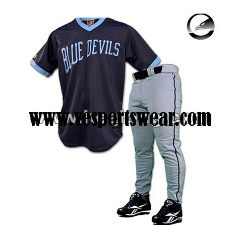 custom dye sublimation baseball jersey pattern