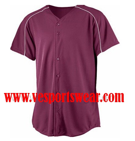 dark red baseball jersey