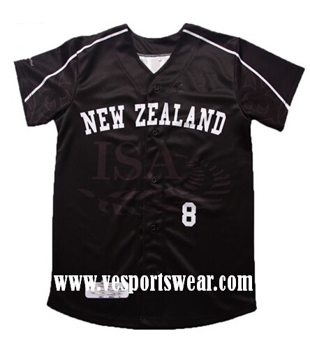 new black baseball jersey