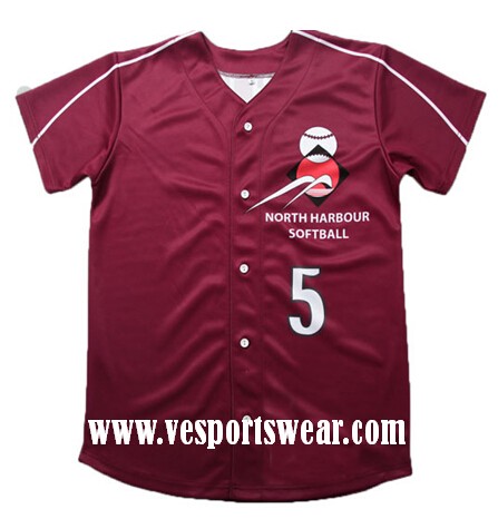 wholesale sublimation baseball jersey