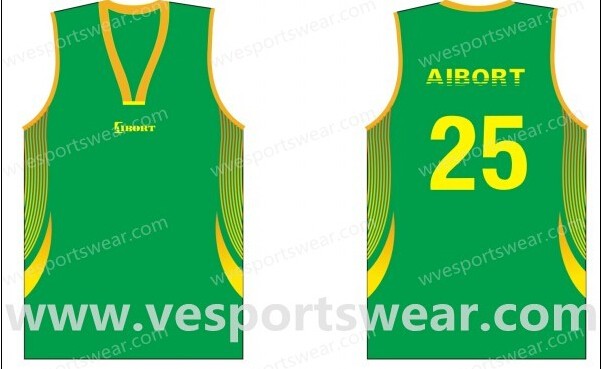 Latest new sublimation basketball jersey design