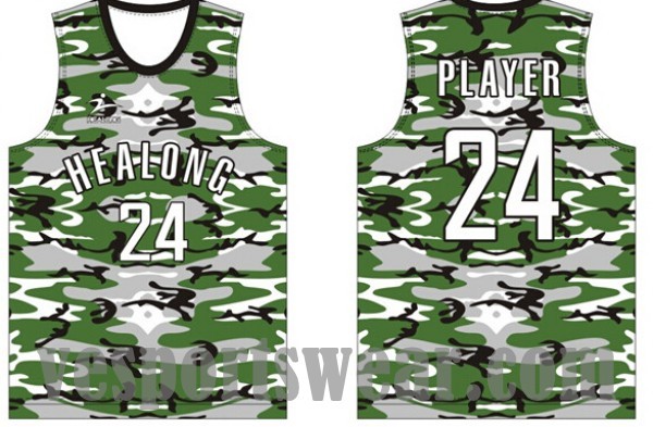 Sublimation customized basketball jersey