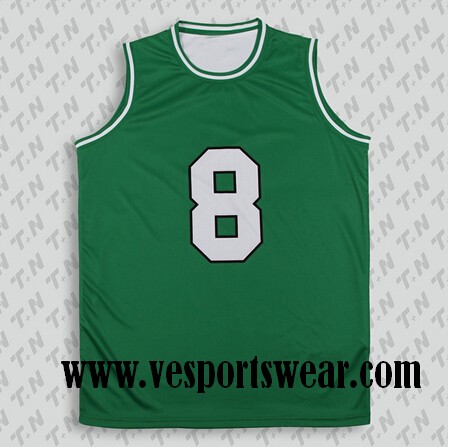 discount green sublimation baseketball jersey