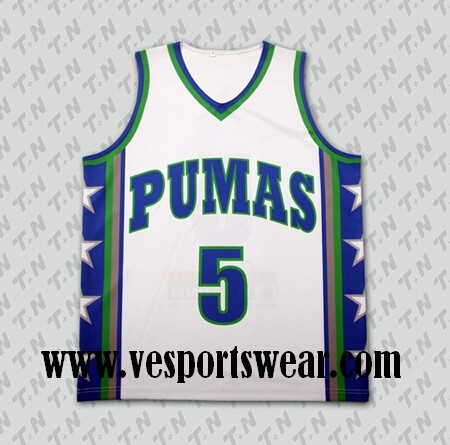 latest sublimation baseketball jersey