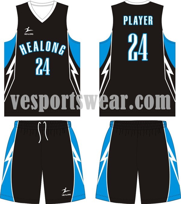 Fashion sublimation basketball jerseys kit