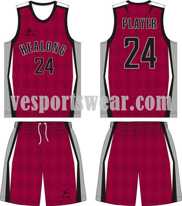 Wholesale high quality basketball jersey kit