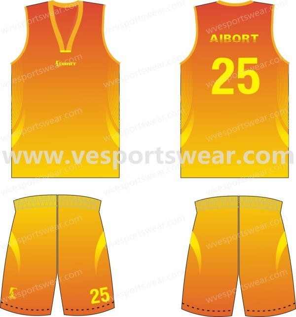 customed fashion basketball kit whole sale