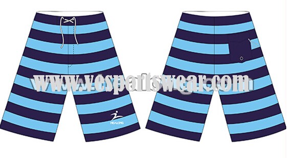 men dye sublimated surf short