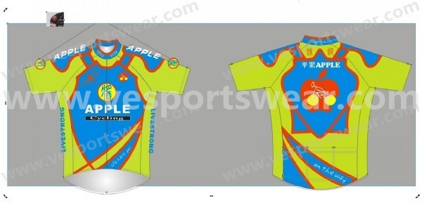 Quick dry mens cycling clothing with sublimation