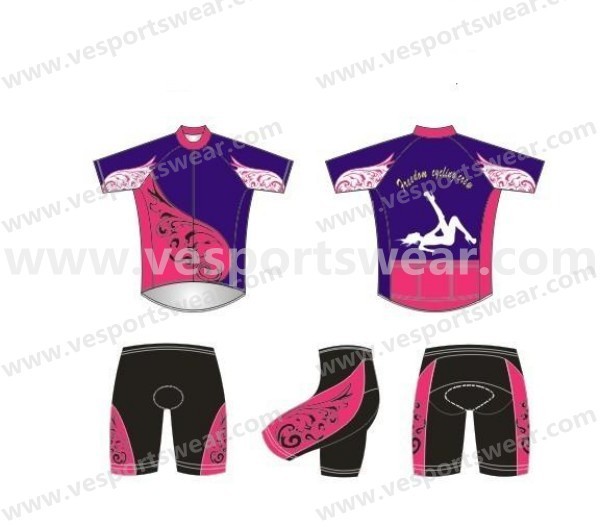 Sublimation sleeveless bike shirt for women