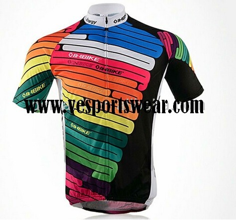 mens rainbow short sleeve cycling sets
