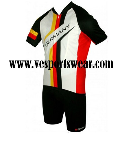 wholesale mens team short sleeve cycling sets