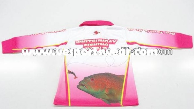 custom sublimated design fishing jerseys