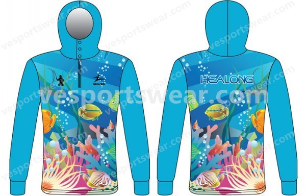 dye sublimation fishing jersey