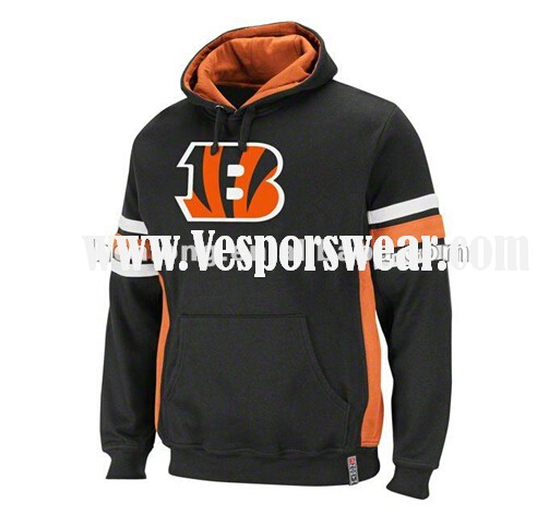 Custom mens fitted pullover hoodie