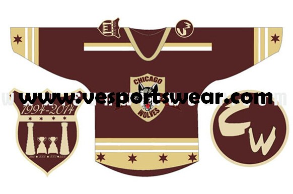 Customized mens black ice hockey jersey