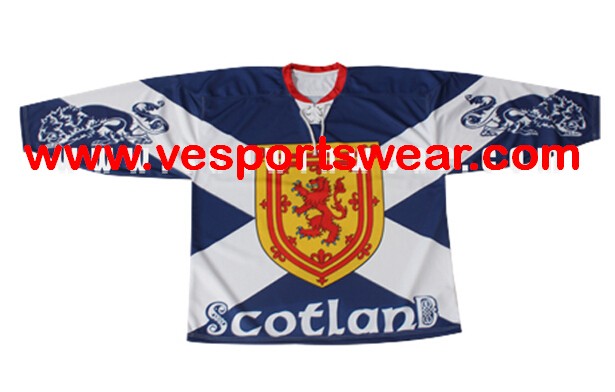 Digital sublimated printed hockey jersey