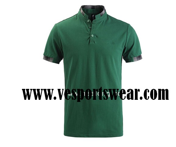 men formal striped short sleeve polo shirts