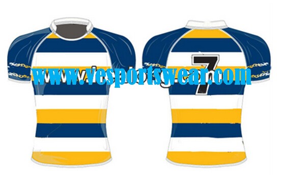 OEM coolmax sublimation rugby jersey