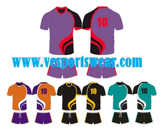 Oem 2014 bright color rugby jersey