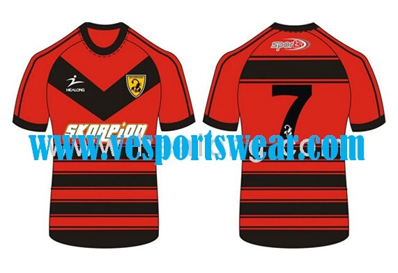 Oem 2014 custom wholesale rugby jersey