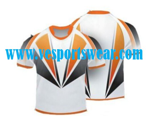 Oem polyester sublimated rugby shirt
