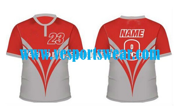 Oem school latest sublimation rugby jersey