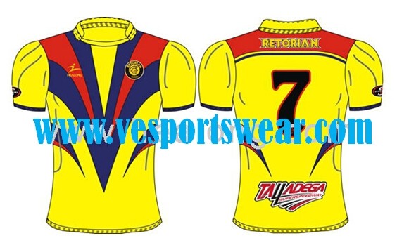 Oem school sublimation rugby shirt