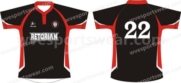 custom design quick dry plus size rugby jersey