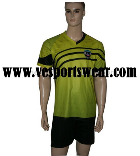 100% polyester custom soccer uniform