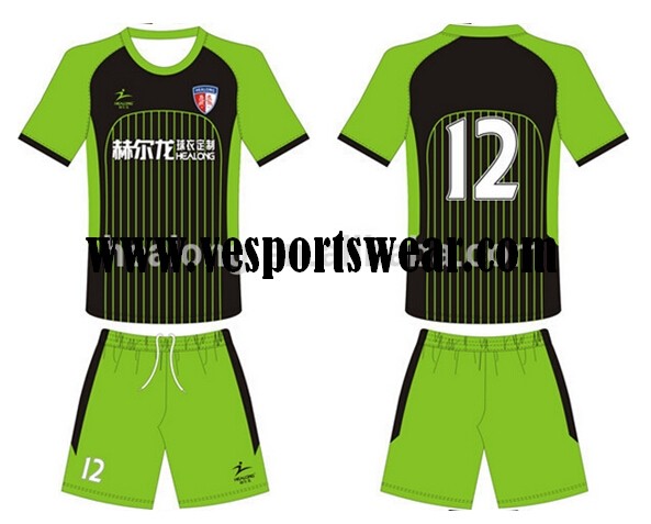 100% polyester printing soccer uniform, soccer jer