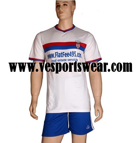 2014 latest sublimated custom cheap soccer uniform