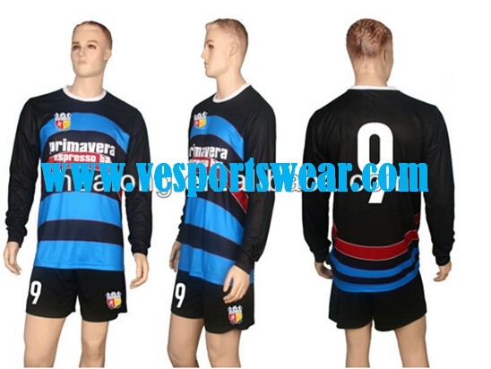 Cheap 100% polyester custom soccer uniform