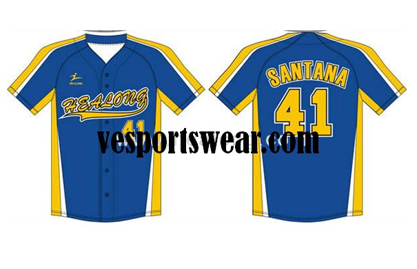 promotion polyester sublimation softball jerseys