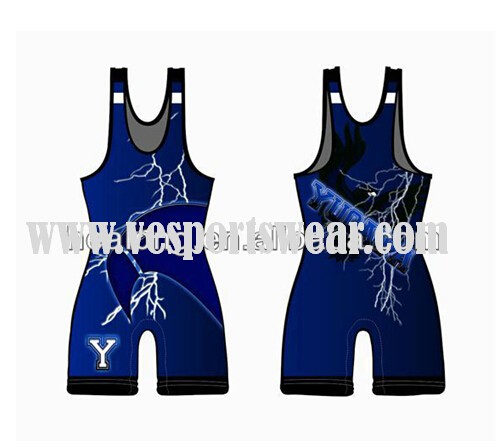 custom polyester spandex wrestling singlet